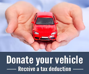 Vehicles accepted for donation